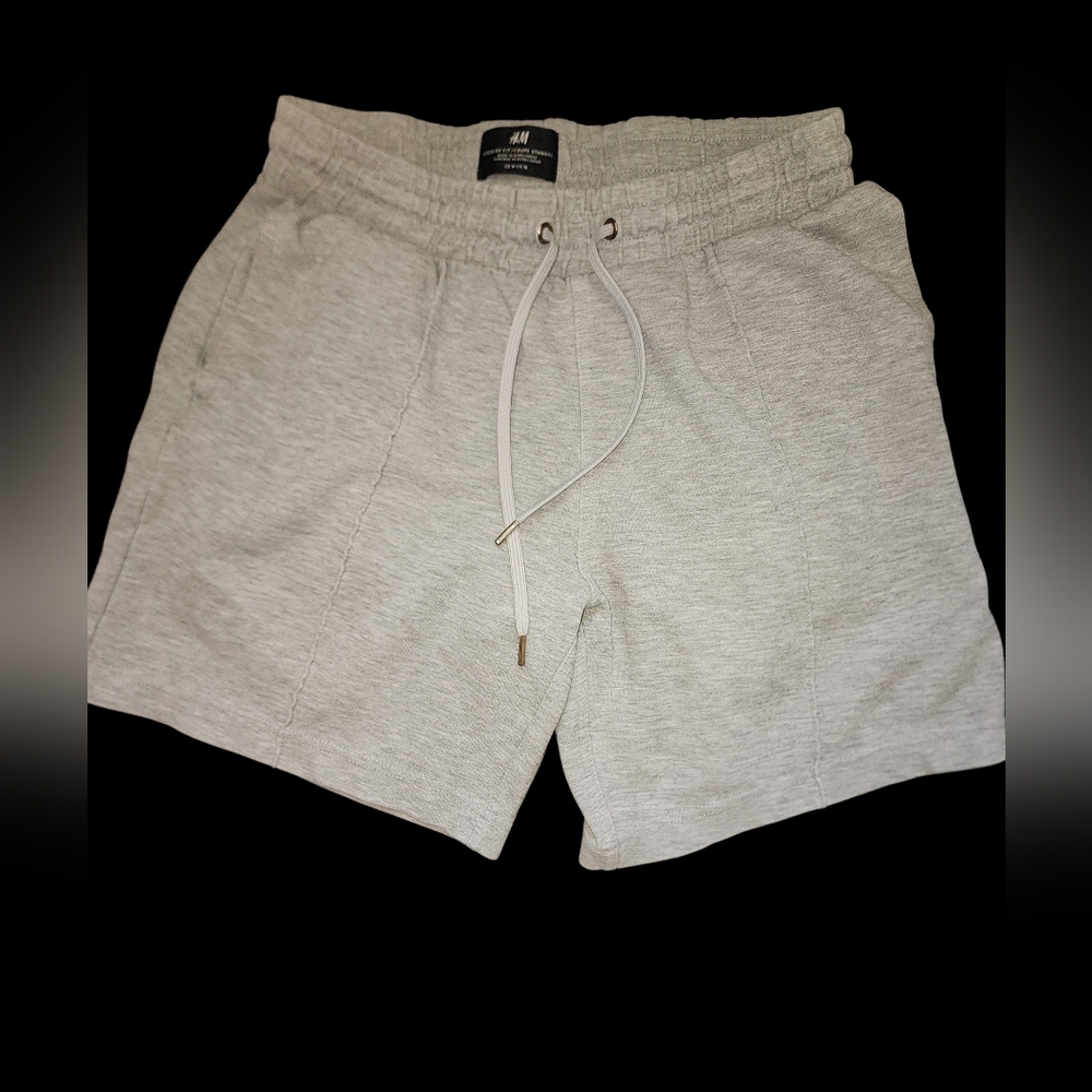Mens Medium H&M Regular Fit Grey Shorts